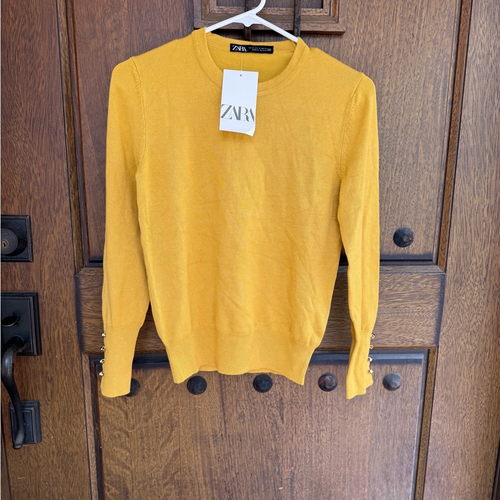 Zara Mustard Yellow Sweater size XS